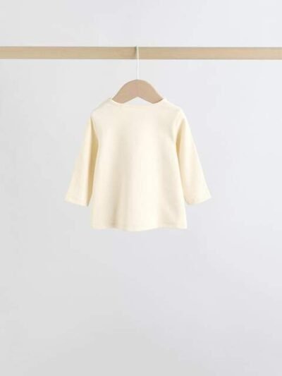 Ecru Long Sleeve Top And Leggings Set 6 Piece