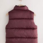 Burgundy Red Padded Gilet