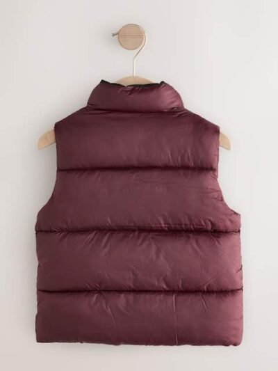 Burgundy Red Padded Gilet