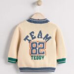 Varsity Bear 100% Cotton Cardigan