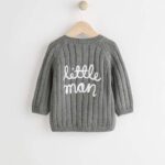 Grey Little Man 100% Cotton Cardigan