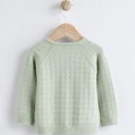 Sage Green Fairy Embroidered Baby Cardigan