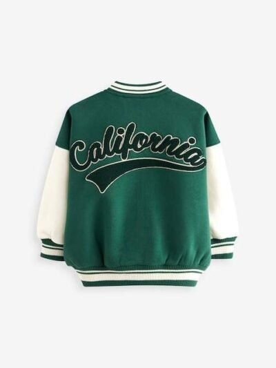 Green Varsity Embroidered Jacket