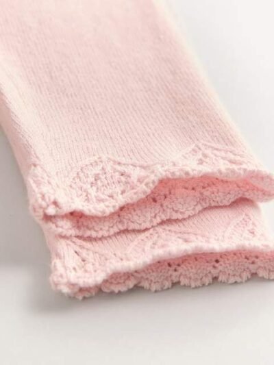 Butterfly Embroidered Pink Knitted Baby Cardigan