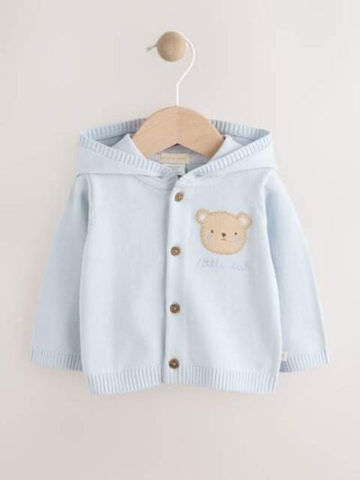 Blue 100% Cotton Cardigan