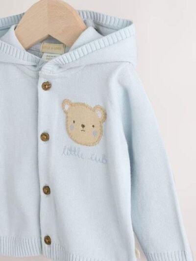 Blue 100% Cotton Cardigan