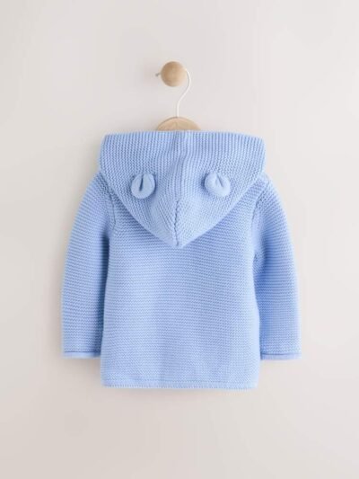 Blue Knitted Baby Cardigan