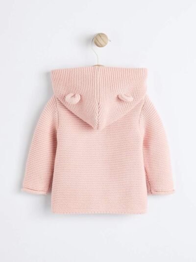 Pink Knitted Baby Cardigan