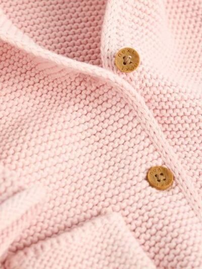 Pink Knitted Baby Cardigan