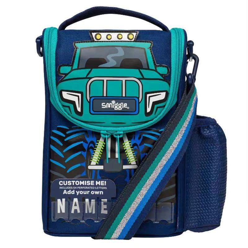 Smiggle Navy Blast Off Junior Id Lunchbag With Strap
