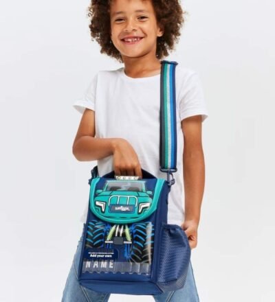 Smiggle Navy Blast Off Junior Id Lunchbag With Strap