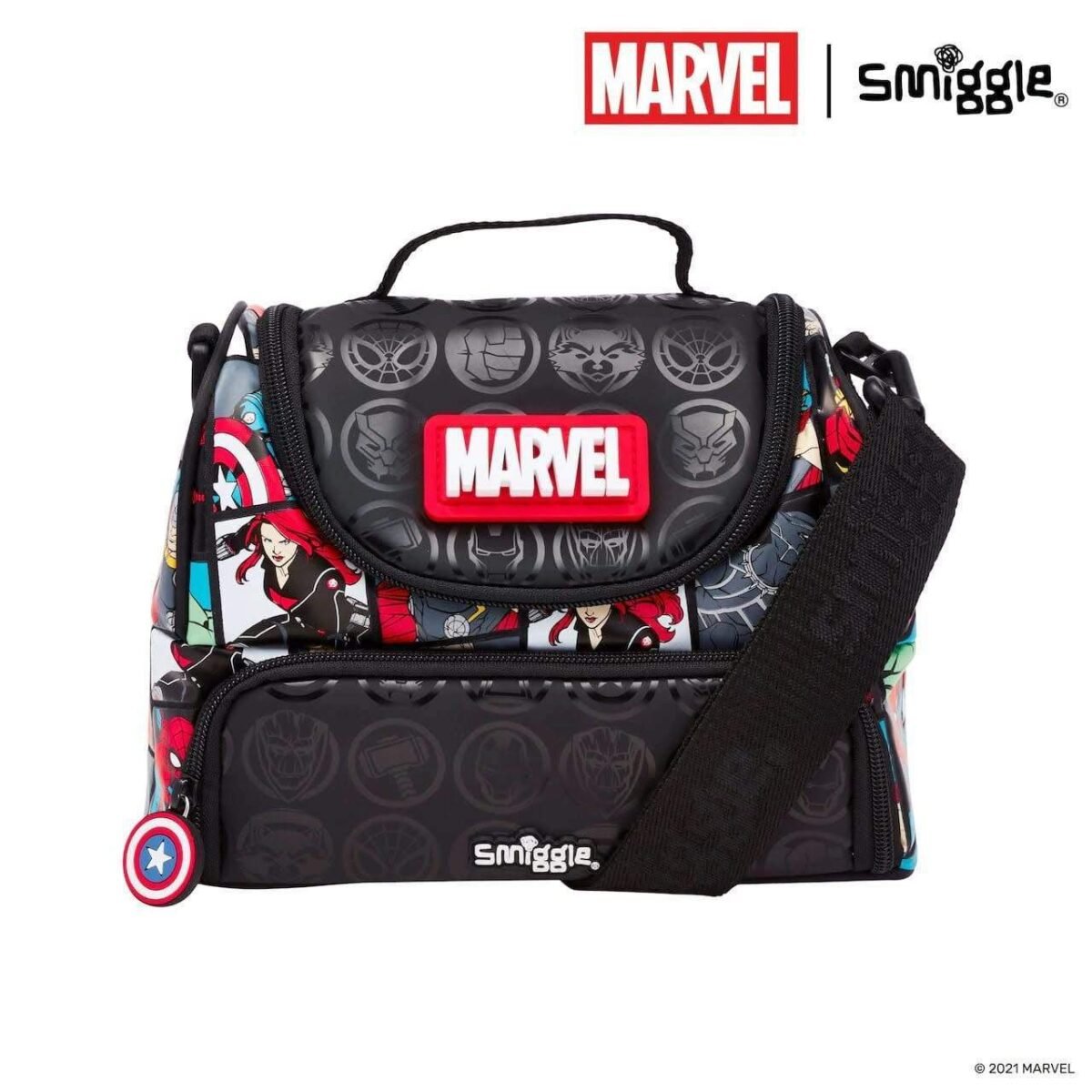 Smiggle Marvel Double Decker Lunchbag With Strap