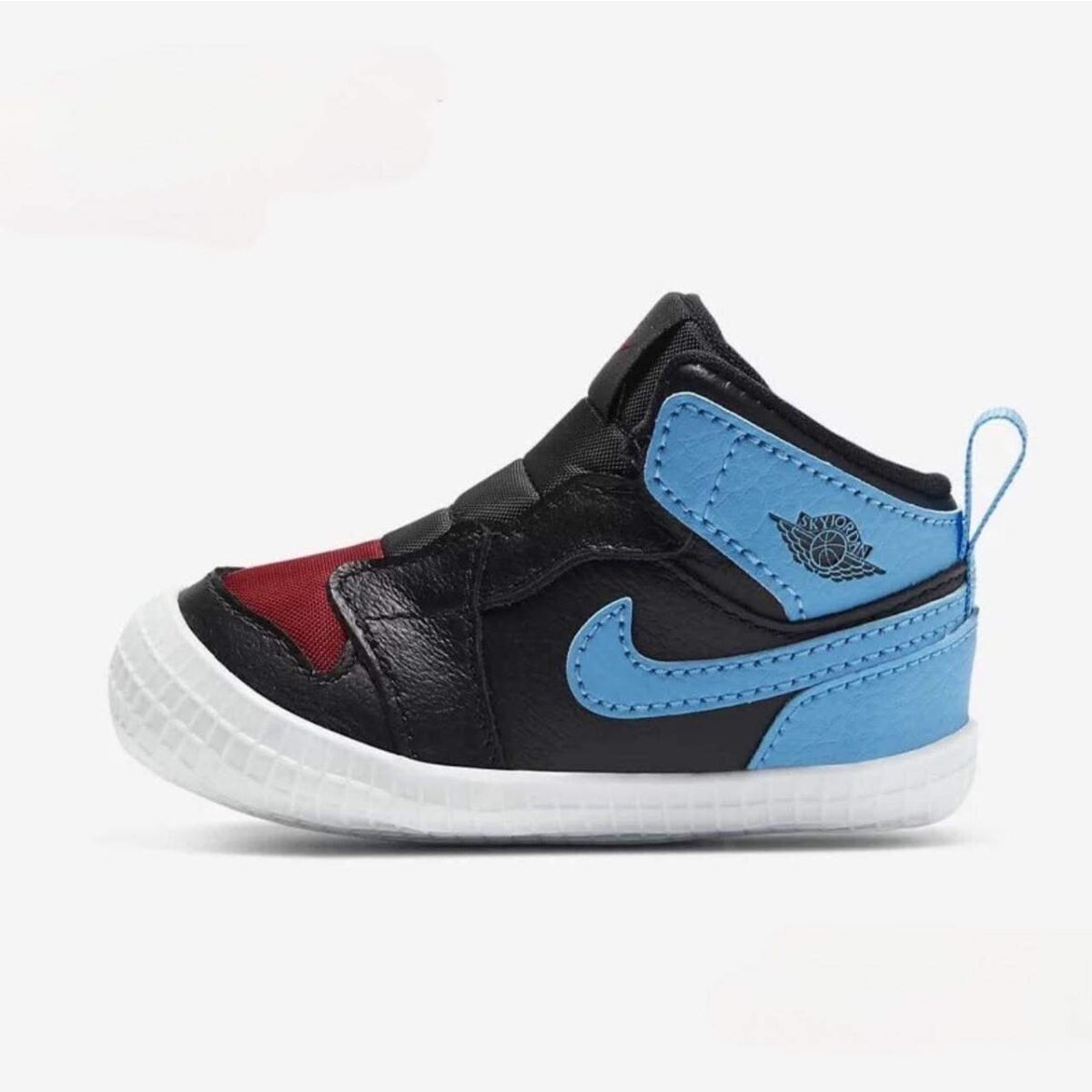Nike Jordan 1 Crib Bootie Black, Blue & Red