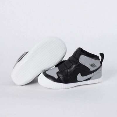 Nike Jordan 1 Crib Bootie Black & Grey