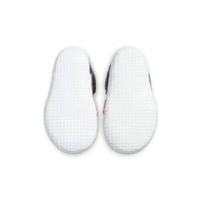 Nike Jordan 1 Crib Bootie Red, White & Black with a Textured Finish