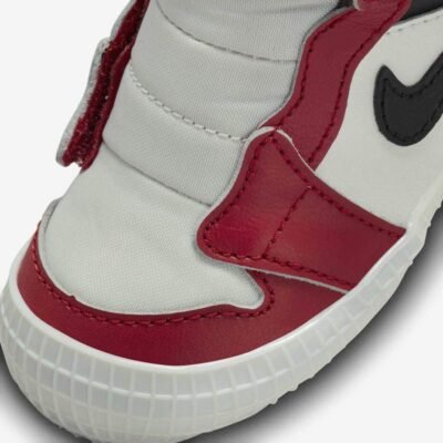 Nike Jordan 1 Crib Bootie White, Red & Black