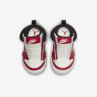 Nike Jordan 1 Crib Bootie White, Red & Black