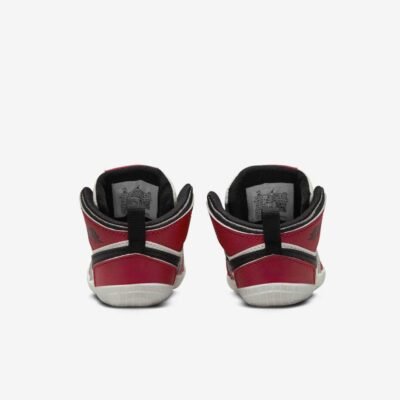Nike Jordan 1 Crib Bootie White, Red & Black
