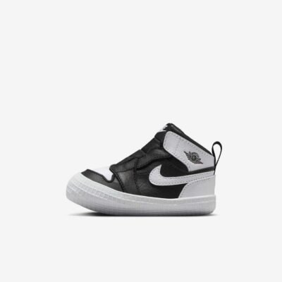 Nike Jordan 1 Crib Bootie Black & Grey