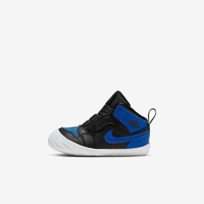 Nike Jordan 1 Crib Bootie Black & Royal Blue