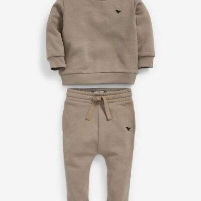 Stone Jersey Sweatshirt And Joggers Set