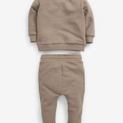 Stone Jersey Sweatshirt And Joggers Set