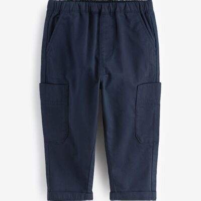 Navy Side Pocket Pull On Trousers