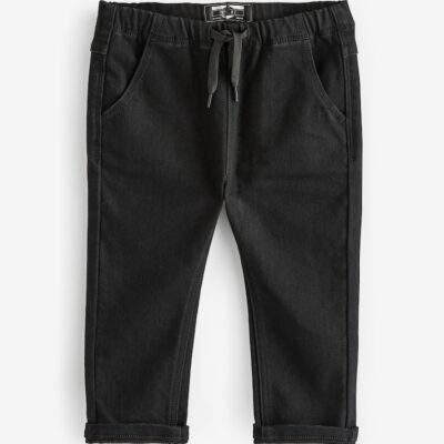 Black Denim Super Soft Pull-On Jeans With Stretch