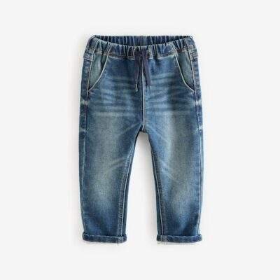 Vintage Wash Super Soft Pull-On Jeans With Stretch