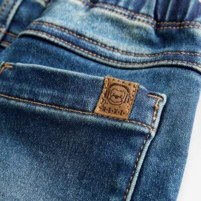 Vintage Wash Super Soft Pull-On Jeans With Stretch