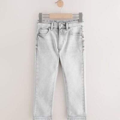 Light Grey Regular Fit Stretch Jeans