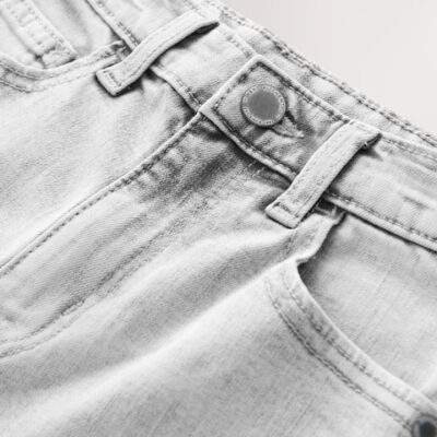 Light Grey Regular Fit Stretch Jeans