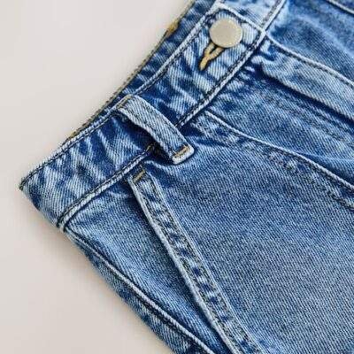 Mid Blue Denim Skirt