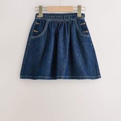 Dark Wash Denim Skirt