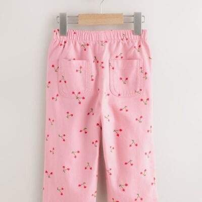 Pink Cherry Printed Trousers