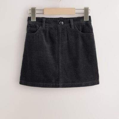 Black Corduroy Skirt