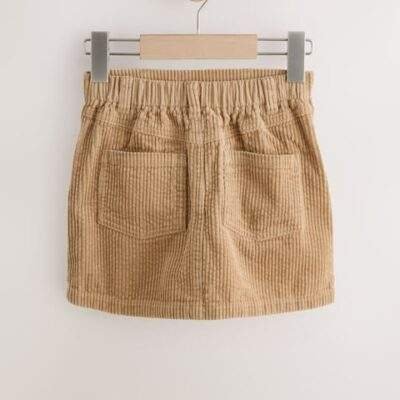Caramel Brown Corduroy Skirt