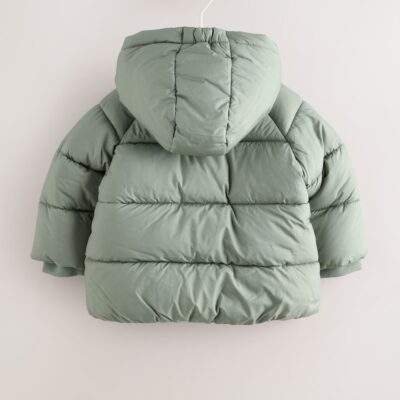 Sage Green Baby Puffer Jacket