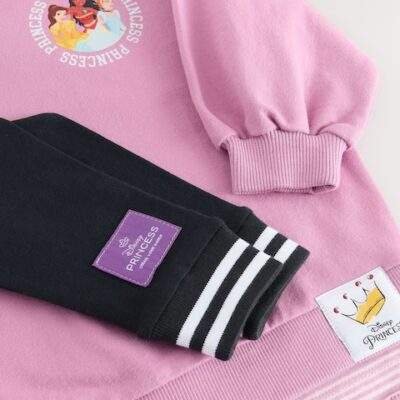 Purple Disney Princess Long Sleeve Mock Layer Top and Leggings Set