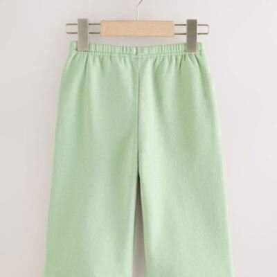 Sage Green Wide Leg Sweat Joggers