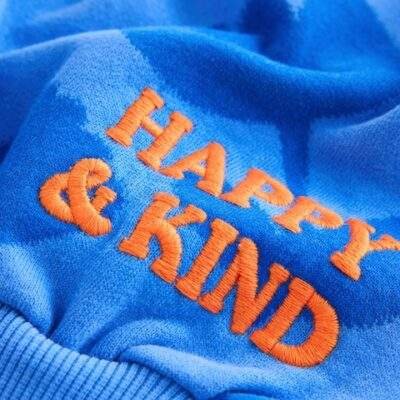 Blue Flower Sweatshirt & Flare Leggings Set