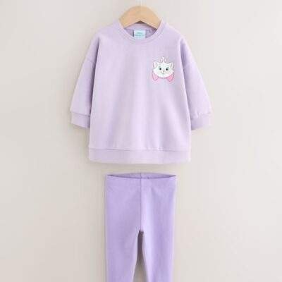 Lilac Purple Disney Aristocats Sweatshirt & Leggings Set