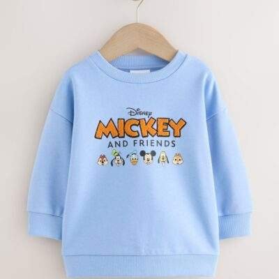 Blue Mickey Mouse Crew Sweatshirt