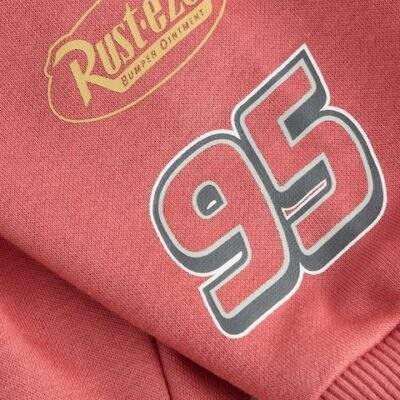 Red Charcoal Cars Crew Sweatshirt and Joggers Set