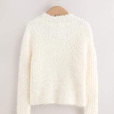 Ecru Fluffy Jumper