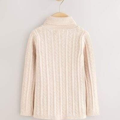 Oatmeal Roll Neck Jumper