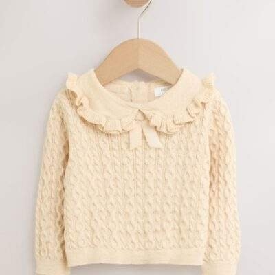 Ecru Cashmere Blend Jumper