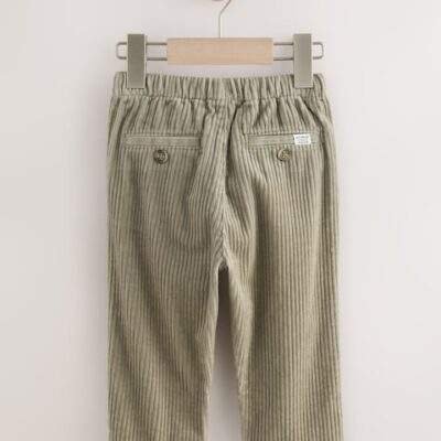 Sage Green Corduroy Pull On Trousers