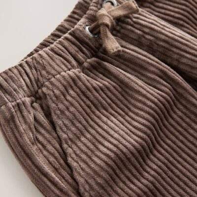 Brown Corduroy Pull On Trousers