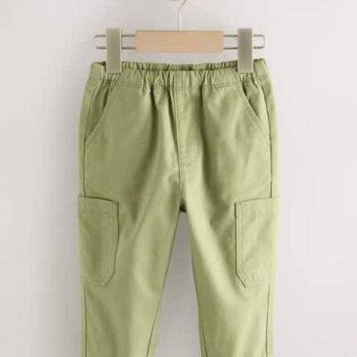 Sage Green Side Pocket Pull On Trousers